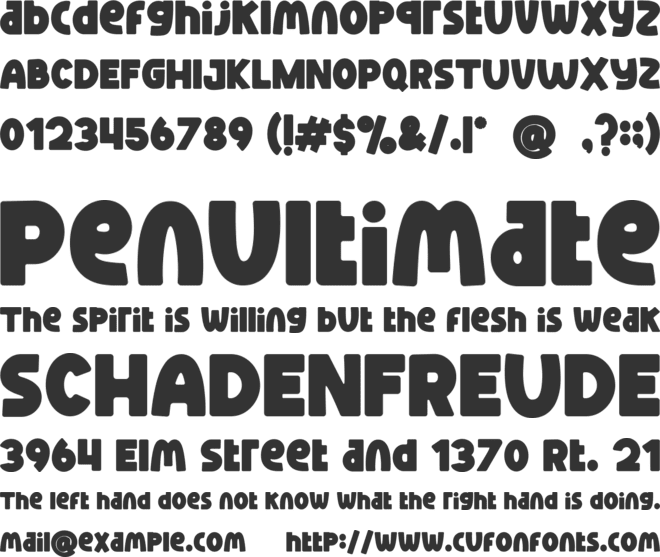 Boxer Punch font preview