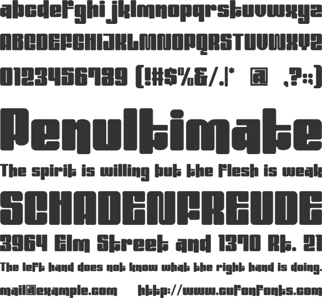 Beady Ready font preview