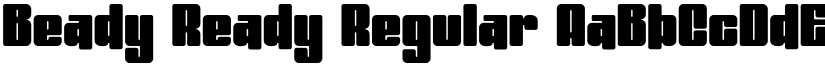 Beady Ready Regular font