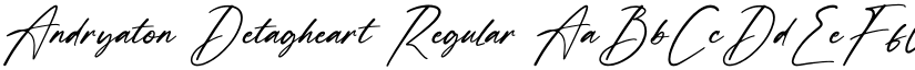 Andryaton Detagheart Regular font