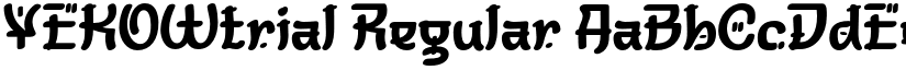 YEKOWtrial font download