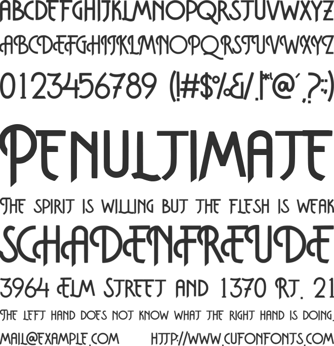 Hoolgrown font preview