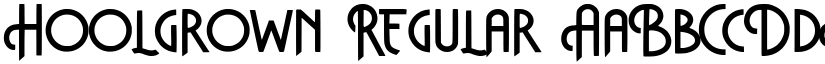 Hoolgrown Regular font