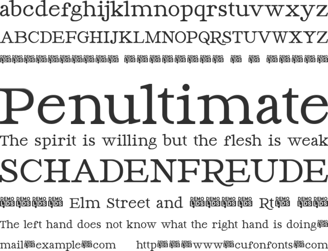 Daily Reading Color font preview