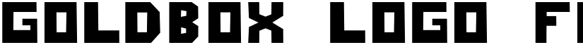 GoldBox-Logo-Font Regular font