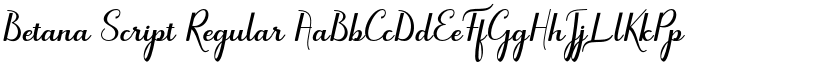 Betana Script font download