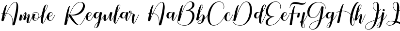 Amole Regular font