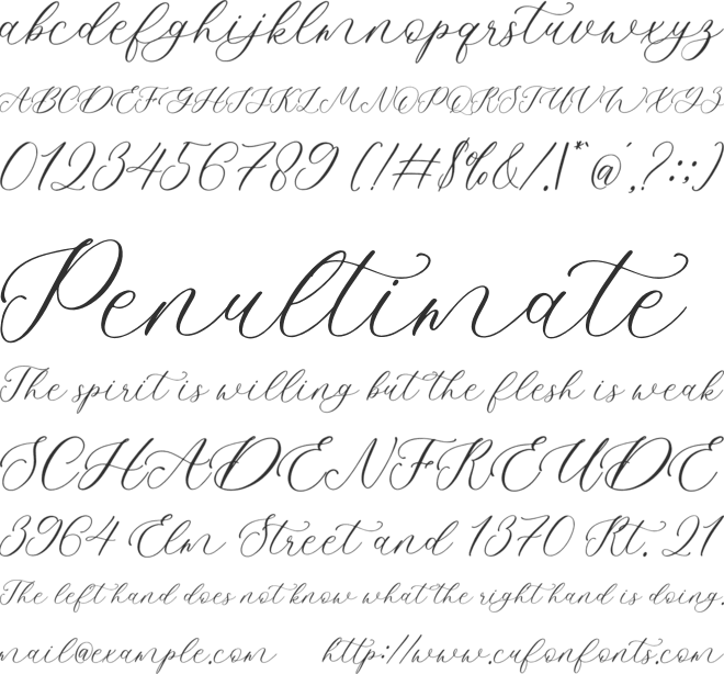 Amethyst font preview