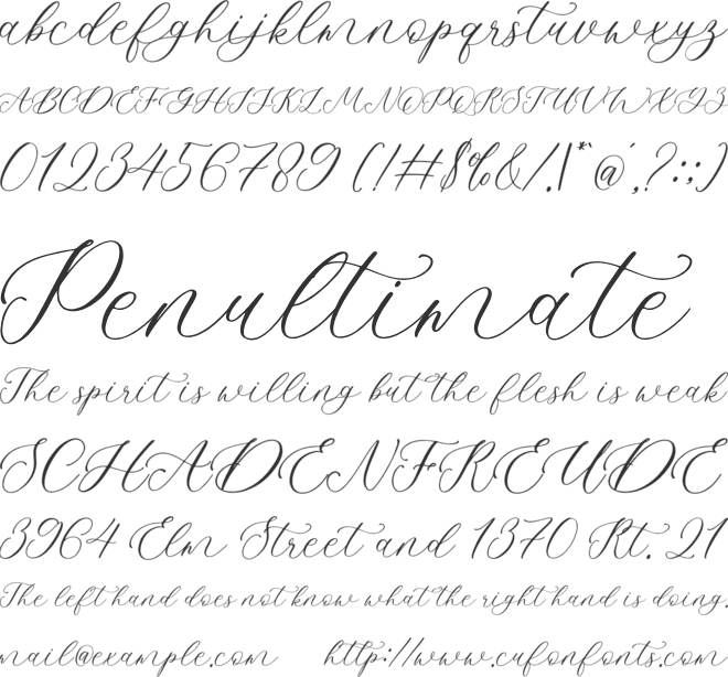 Amethyst font preview