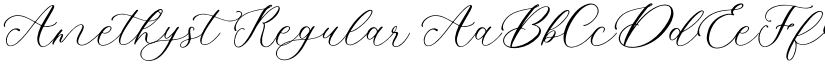 Amethyst Regular font