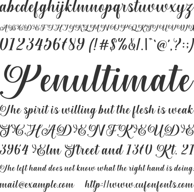 Albertya font preview