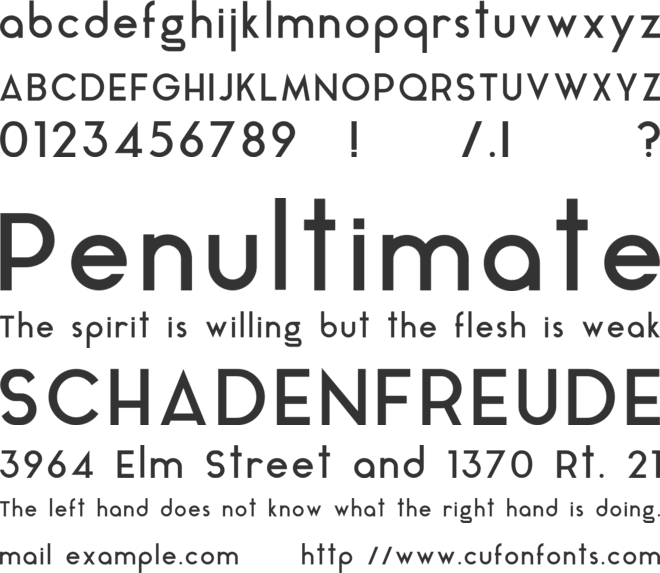 Aqua Grotesque font preview