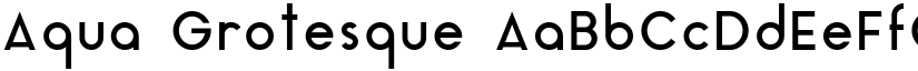 Aqua Grotesque font