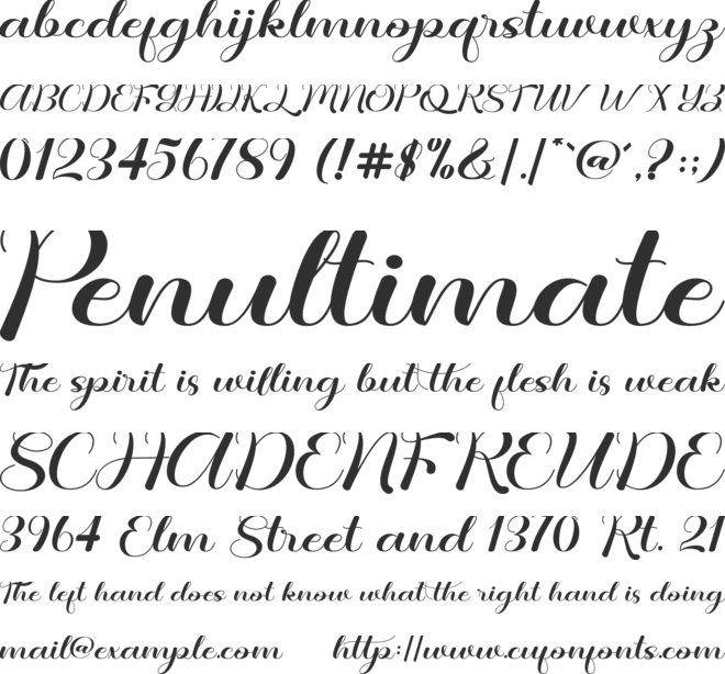 Child Sweetnes font preview