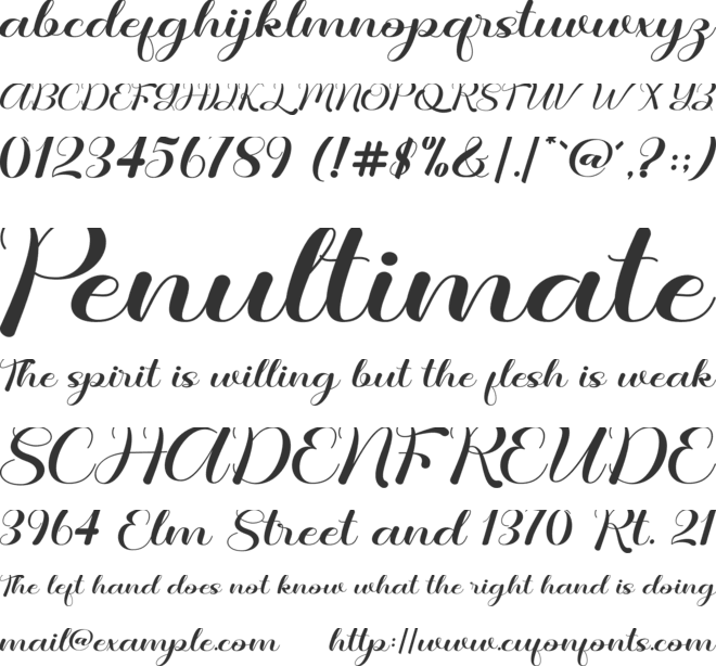 Child Sweetnes font preview