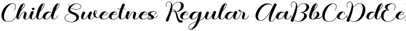 Child Sweetnes Regular font