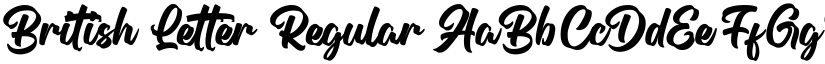 British Letter Regular font