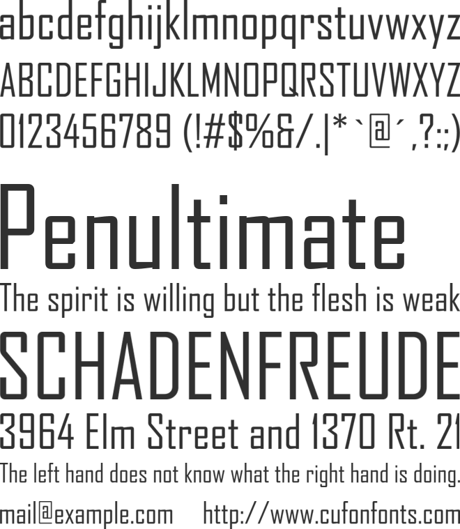 agency_fb font preview