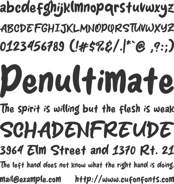 Socake font preview