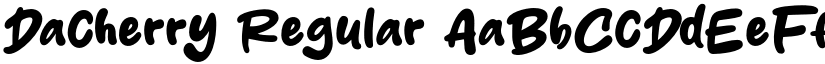 Dacherry Regular font