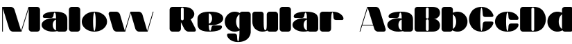 Malow Regular font