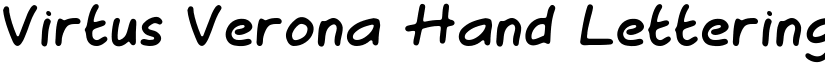 Virtus Verona Hand Lettering font