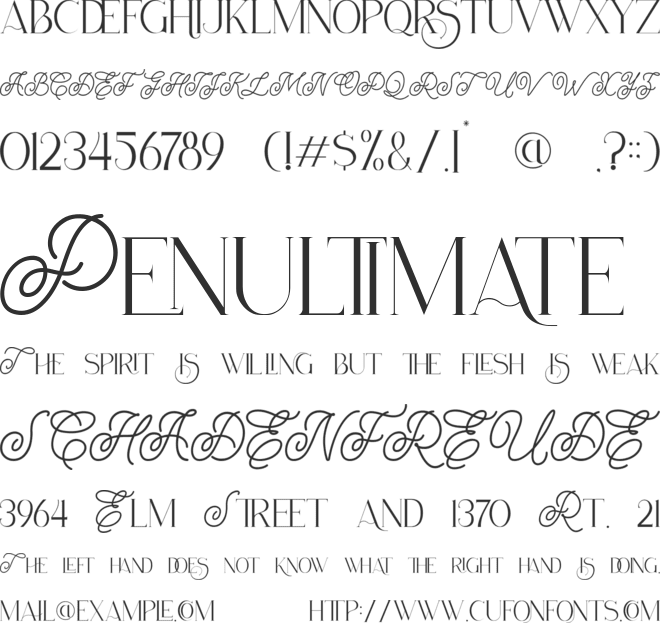Tofes font preview
