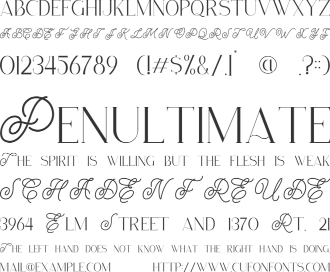 Tofes font preview