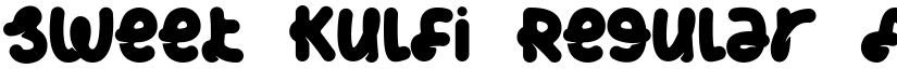 Sweet Kulfi Regular font
