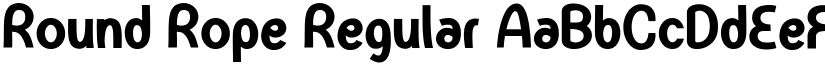 Round Rope Regular font
