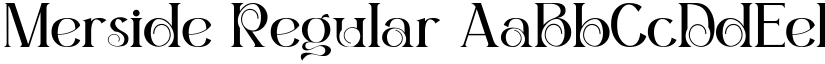 Merside Regular font