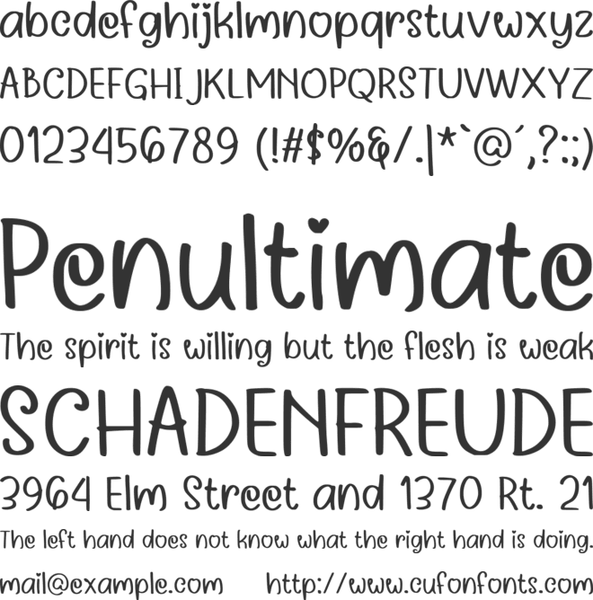 Requcory font preview