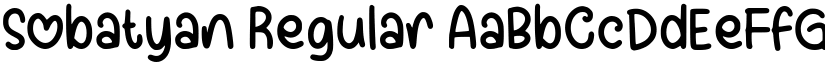 Sobatyan Regular font