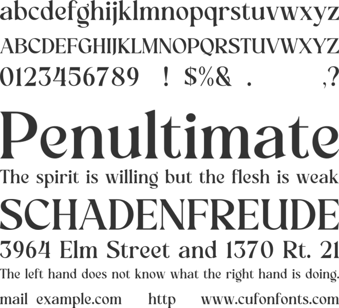 Sophista Belucy font preview