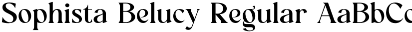 Sophista Belucy Regular font