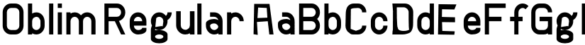 Oblim Regular font