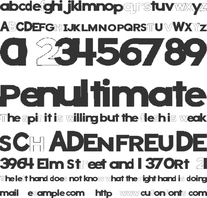 Elektra Entertainment font preview