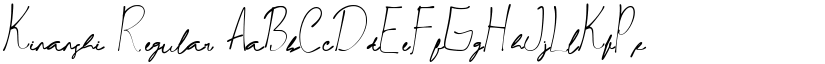 Kinanshi Regular font