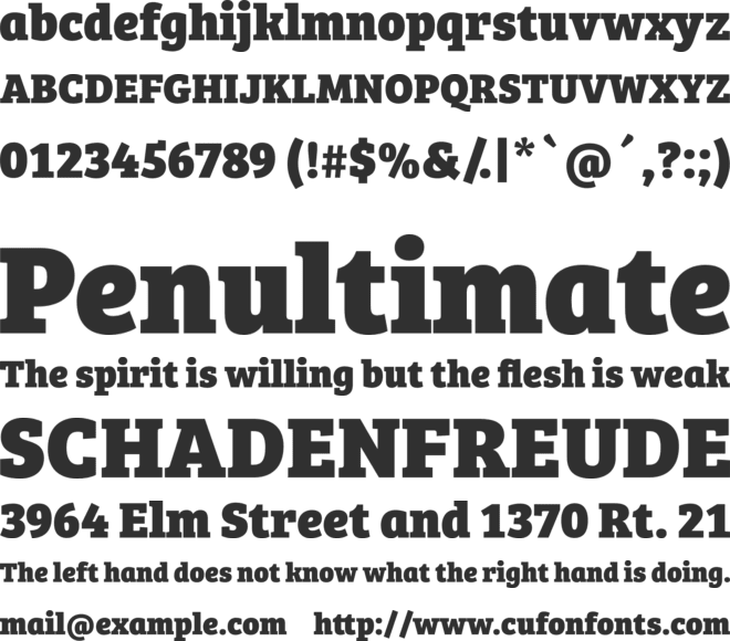 Bree Serif Eb font preview