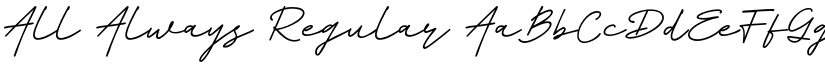 All Always Regular font