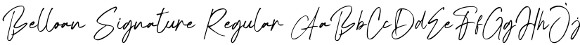 Belloan Signature Regular font