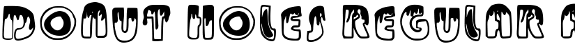 Donut Holes Regular font