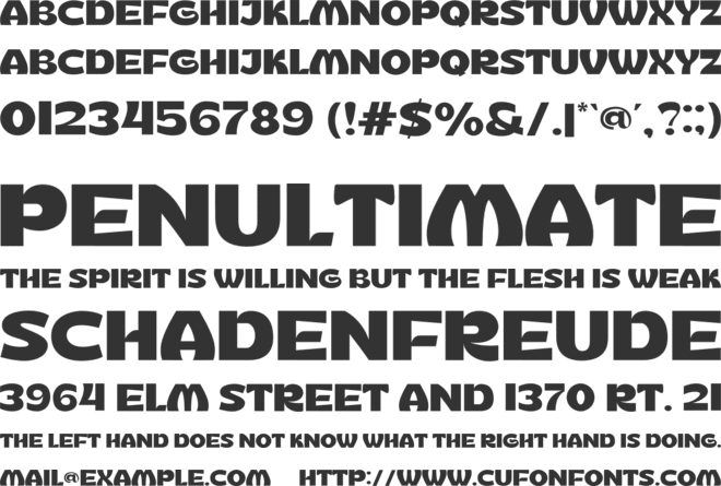 Retroguard font preview