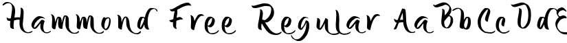 Hammond Free Regular font