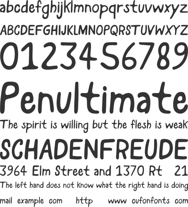Haarith font preview