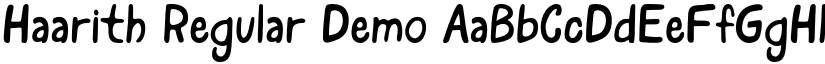 Haarith Regular Demo font