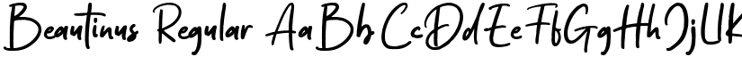 Beautinus Regular font