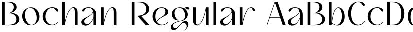 Bochan Regular font