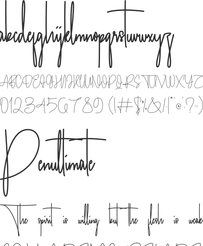 Balhemson font preview