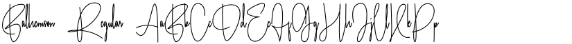Balhemson Regular font